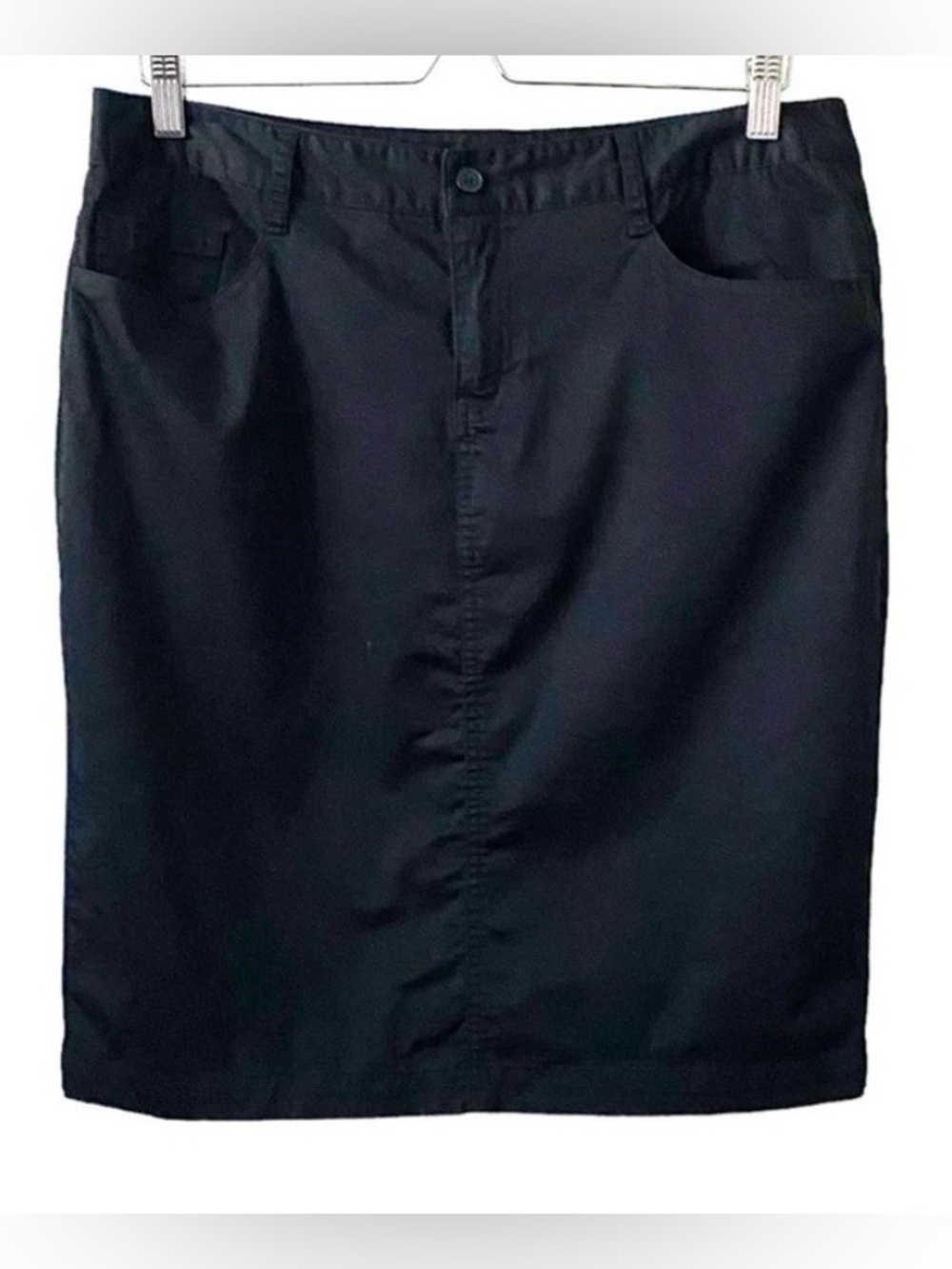Norma Kamali Black Pencil Skirt